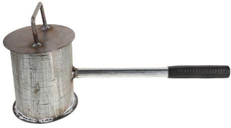 Garneck Thickened Steel Fire Suppressing Urn Lid for Bbq and Outdoor Fire Safety Charcoal Extinguisher Bucket 12-inch Diameter 14-inch Height