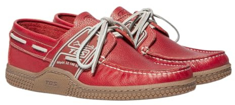 TBS - Chaussures Bateau - Homme - Rose/Rouge - Globek - Taille 45