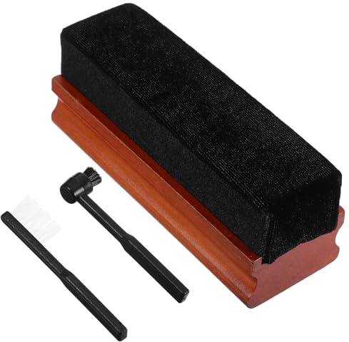 HOMOCONO 1juego Limpieza para Vinilos con Cepillo Antiestático y Herramienta para Aguja Kit Portátil de Madera para Eliminar Polvo y Estática Accesorios para Tocadiscos y Discos de Vinilo