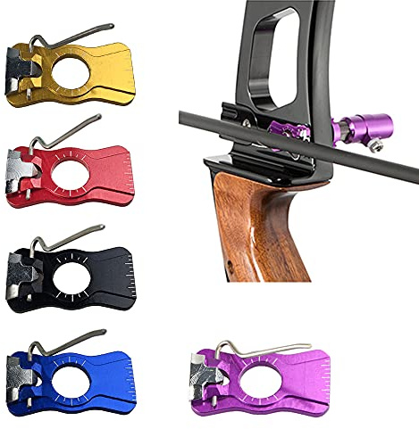 MILAEM Tiro al Arco Reposaflechas para Arco recurvo Autoadhesivo Flecha Resto Accesorio de Caza Mano Derecha y Mano Izquierda (Negro)