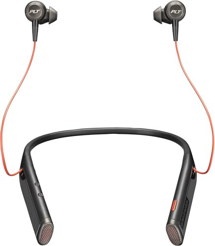 Plantronics Bluetooth-Stereo-Headset 'Voyager 6200 UC', USB-C Anschluss, Nackenbügel, Dynamische Stummschaltung, Active Noise Cancelling, Schwarz