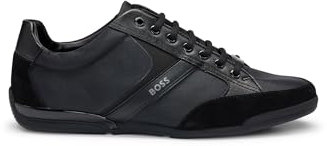 BOSS Men Saturn_Lowp_mx A_N Sneaker Black 45 EU