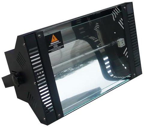 Bmi Stroboscope – 1000Watts – Luz estroboscópica con bombilla incandescente de 1000 W con parpadeo de velocidad regulable – Montaje en rack – Juego de luces