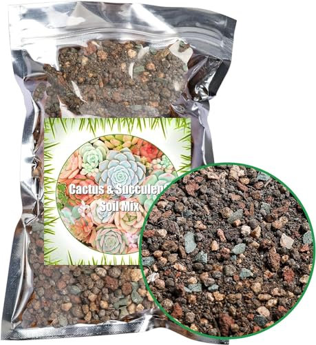 Succulent and Cactus Soil Potting Mix 500g, Bonsai Soil Mix Ready to Use, Fast Draining with Added Nutrients