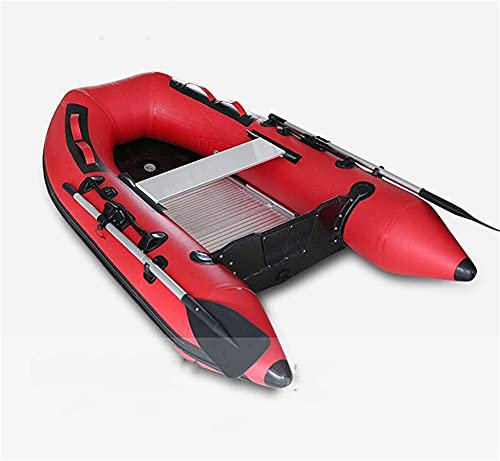 WQZStar 7,5 Fuß Schlauchboot Schlauchboot Sport Rettungstauchboot Angelboot Beiboot Ponton Wassersport (Rot)