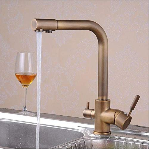 Waschbeckenarmaturen Antike Küche Schwenkbecken Waschbecken Deck Montiert Torneira Cozinha Einhandarmatur Mischbatterie, SJHYLL