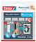 tesa Powerstrips CLICK - Klett-Klebepads zum An- und Abklicken von Bilderrahmen und Wanddekorationen ohne Bohren - selbstklebende Klettband-Strips mit ON und OFF Click-System - Medium - 16 x 2 Stück