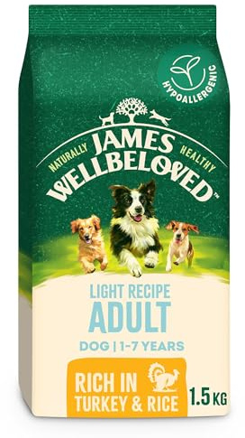James Wellbeloved Dog Adult Hypoallergenic Dry Food Light Turkey and Rice 1.5 kg