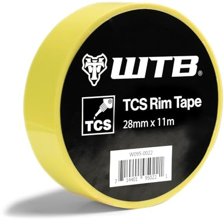 WTB Tubeless Bicycle Rim Tape (28mm x 11m) Easy Tubeless Setup & Airtight Seal, Compatible with All Tubeless Rims