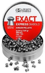 JSB Match Exact Express Diabolo, .177 Cal, 7.87 Grains, Domed, 500ct by JSB