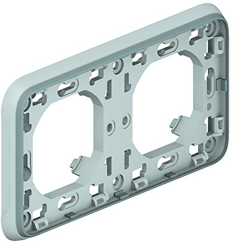 Legrand - 069683 placa 2 elem. horiz. gris plexo ii comp. Ref. 6565140454