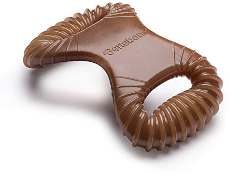 Benebone Indestructible Dental Dog Chew Toy for Aggressive Chewers, Long Lasting Tough Boredom Breaker for Dogs, Real Peanut Flavour, For Small Dogs, Made in the USA