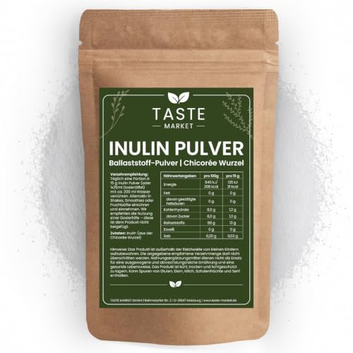 Inulin Pulver 10 kg | aus der Chicorée Wurzel | hoher Ballaststoffgehalt | vegan