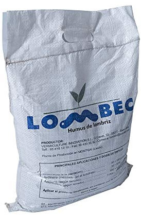 LOMBEC Humus de Lombriz, Saco 7L (4Kg). Fertilizante orgánico, vermicompost 100% Natural. ABONO ecológico Apto para Cualquier Cultivo. Ideal para huertos urbanos. … (4)
