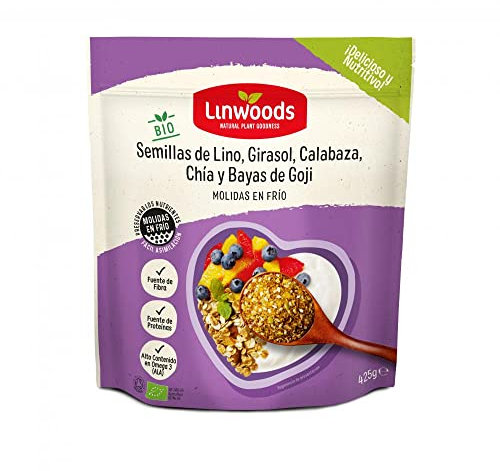 Linwoods Graines de lin Tournesol Citrouille Chia & Goji 425g