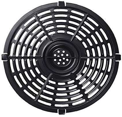 Air Fryer Rack Crisper Plate Replacement Grill Fry Pan Non-Stick with Handle Accessories Dishwasher Safe 22cm Air Fryer