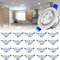 YRHome LED Einbaustrahler 230V Flach Einbauleuchte 20er Set 3W Badleuchte Einbauspot Aluminium Mini Deckenspot für Wohnzimmer Schlafzimmer und Küche 20x3W Kaltweiß