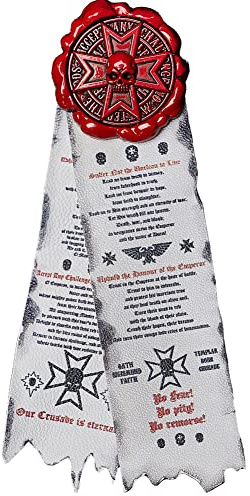 Starforged Nero Templare Purezza Sigillo Croce Distintivo Cera Sigillo Pin Distintivo Warhammer 40000, Klein, Resina