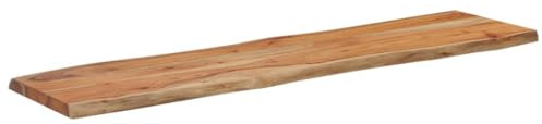vidaXL Piano Tavolo 140x40x2,5 cm Rettangolare Legno Acacia Bordi Vivi, Piano Tavolo in Legno, Piano Tavolo Rettangolare, Piano tavolino