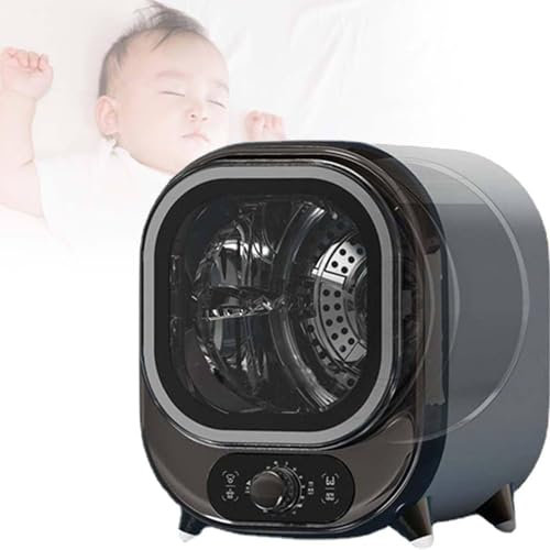 Secadoras De Ropa Portátiles Mini Secadora Centrifugada, Secadora Compacta, Secado Inteligente, con Tina De Acero Inoxidable, Sonda Controlada De Temperatura Dual,350x430x430mm