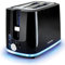 2 Slice Illuminating Toaster - Black - Features: 2 X Slots, Variable Width Function, Cancel/Reheat/Defrost Functions, High Lift Eject, Removable Crumb Tray