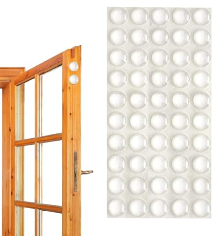 Tampons de Porte de Placard - 50pcs/100pcs Tampons de butée pour poignées de Porte en Silicone Auto-adhésifs | Garde-Mur en Caoutchouc Transparent, Autocollants antidérapants et Anti-Collision pour
