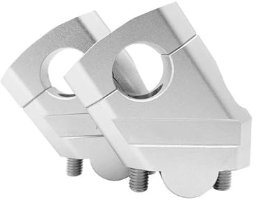 Elevadores manillar motocicleta Para BMW Para R850R Para F800ST R 850R F800 ST F 800ST R850 RR 850 RF 800 ST Soporte Barra Elevadora Manillar Motocicleta Negro Plata Alzas Manillar Moto(22mm Silver)