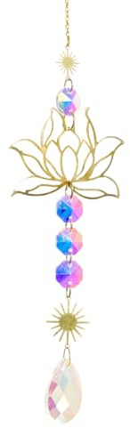 Attrape-soleil en cristal, attrape-soleil, pour fenêtre, carillon éolien suspendu, décoration de fenêtre, moderne, cristal, arc-en-ciel, boules de cristal pour balcon, salon (E)