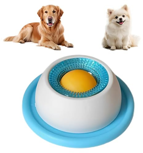 KOQAIIZ Tappetino da Leccare per Cani, Lick Ball Per Cani, Lick Mat per Cani, Dog Licks Roll Ball, Non-Slip Licking Bowl Enrichment Toys for Dog Calming & Anxieties Relief