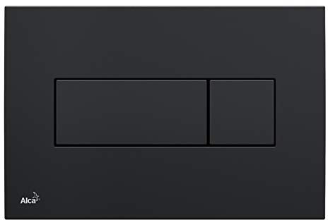 Alcaplast Betätigungsplatte für Vorwandinstallationssysteme-Schwarz-Kompatibel mit allen ALCA Modulen Dual 3l/6l