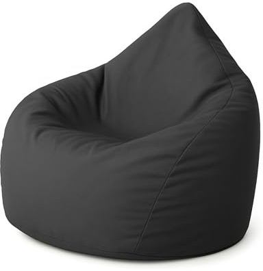 PATCH HOME Sitzsack Tropfenform - Anthrazit für In & Outdoor XXXL 480 Liter - mit Styropor Füllung in 25 versch. Farben und 3 Größen