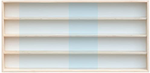 Alsino Holzvitrine Vitrine Setzkasten Regal Kiste Mit Scheiben zur Aufbewahrung für Edelsteine Modellautos Länge 40 cm - 150 cm, (V-07.110)