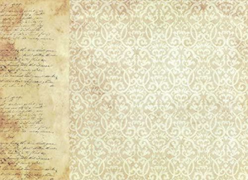 Zita`s Creative Rispapper A3 – teckensnitt med mönster. Motiv-halmsilke, halmsidenpapper, decoupage papper