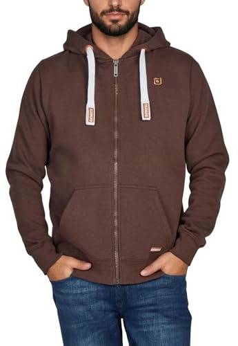 riverso Huvjacka herr, normal passform, RIVNoah, jacka, sportjacka, träningsjacka, basic, brun, röd, blå, svart, grön, grå, S, M, L, XL, XXL, 3XL, 4XL, 5XL, Mörkbrun (21400), M