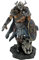 LOOYAR Resin Viking Warrior Thro Dragon Slayer Resin Statue Skulptur Ornament Figur Handwerk für Zuhause Haus Wohnzimmer Veranda Dekoration Büro Schreibtisch Schreibtisch Tischarrangement Geschenk