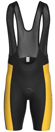 INBIKE Culotte Ciclismo Hombre Pantalon Cortos Ciclista con Gel Culote Ciclismo MTB Elasticidad y Transpirabilidad Negro L