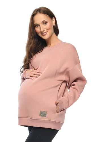 MijaCulture mammamode 2-i-1 amningströja och mammatröja, amningströja Miley M020, ROSA, L-XL