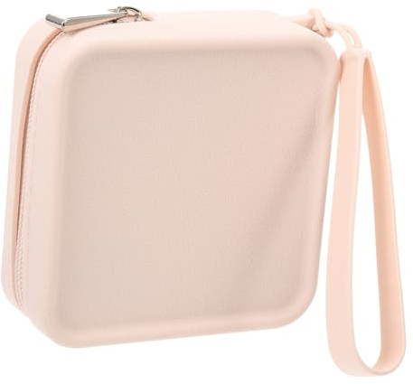 Toyvian Bolsa Compacta de Silicona para Compresas Diseño con Cremallera Suave y Textura Piel Estuche Portátil para Higiene Femenina Color Protección para Adolescentes