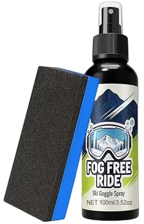 Opilroyn Spray anti-buée pour lunettes - 100 ml - Spray transparent pour lunettes et visières, lunettes de sport - Pour homme et femme - Salle de bain intérieure et extérieure - Pour le ski, la