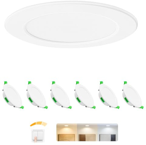 Einbaustrahler LED Einbaustrahler 230V Dimmbar Flach Led Spots 230V 6er