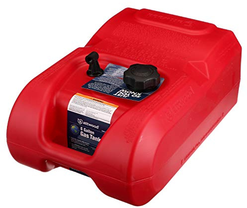 Attwood 8806LP2S EPA Certified Portable 6 Gallon Fuel Tank Without Gauge
