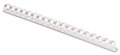 FELLOWES MANUFACTURING Plastic Comb Bindings, 3/8 Diameter, 55 Sheet Capacity, White, 100 Combs/Pack (52371)