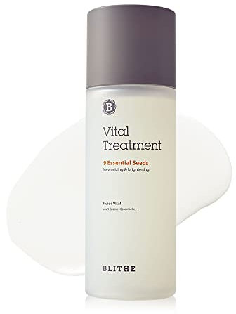 BLITHE Vital Treatment 9 Wesentliche Samen Essenz-Toner mit Niacinamid - Aufhellender Gesichtstonikum mit Grüntee-Fenchel & Chia für empfindliche Haut 150 ml