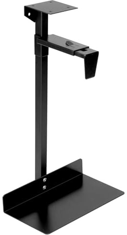 QWORK® PC Halterung unter Schreibtisch, verstellbare computergehäuse Halterung, pc wandhalterung, passend für Verschiedene Gehäusegrößen