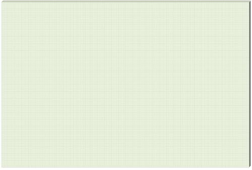 Fuyoooo 25 Sheet Graph Paper Pad 24 x 36 Large Graph 1 and 1/4 Ruled Grid Paper for Engineer Architect Designer Mathematician Draftsmen Sketch House Commercial Building Plan Drafting(Green)