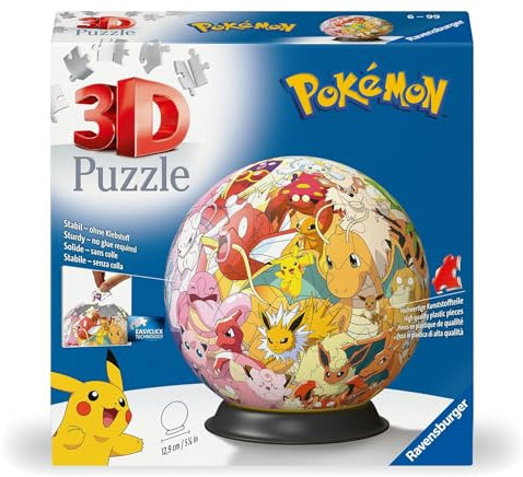 Ravensburger Pokemon, 72 piece 3D Jigsaw Puzzle for Kids Age 6 Years Up - Educational Toys & Games for Kids