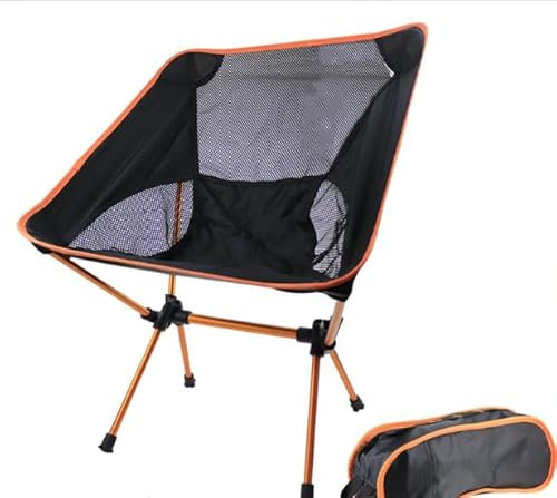 Aluminiumrahmen Campingstuhl Ultraleicht, Campingstuhl Faltbar Klein Bis 140 Kg, Tragbarer Klappbare Campingstühle, Klappstuhl Camping Leicht Für Picknick Angeln Outdoor Beach
