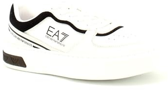 Emporio Armani Sneakers Uomo EA7 Bianco - Nero, Bianco - Nero, 41 EU