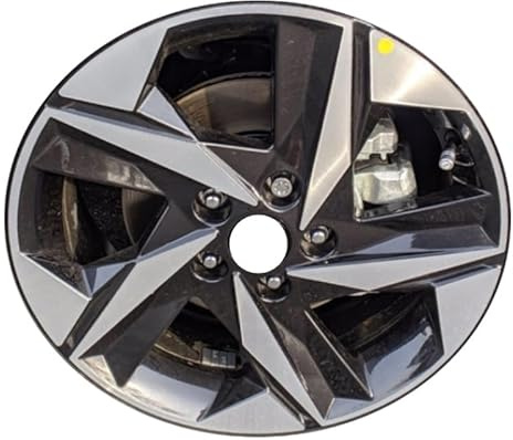 17 17x7 New Replacement Aluminum Alloy Wheel Rim for 2021-2023 Hyundai Elantra | 71003 | Machined and Black
