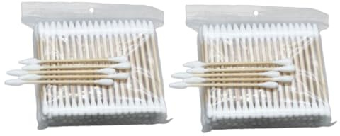 HONITANO Lot De 400 Cotons-tiges De Maquillage Multifonctions Taille Standard Double Pointe, Tampons De Soins Pour Bébé, Nettoyage Visage Et Bijoux